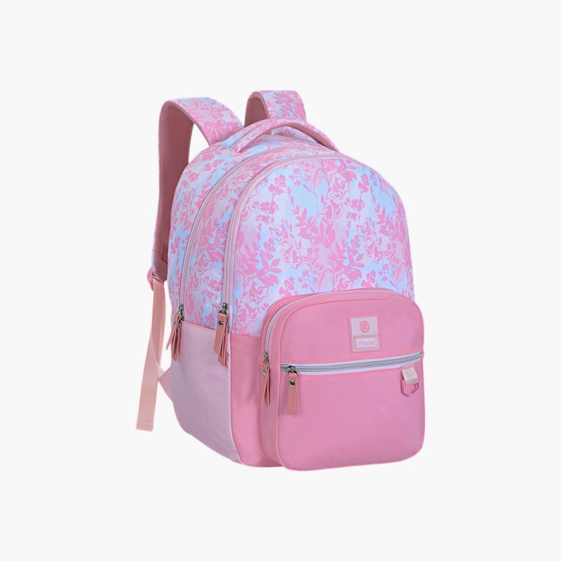 PAUSE Printed Pink Backpack for Girls - Image 3